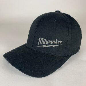 Milwaukee Tools Black Stretch Fitted Hats Mens L/XL
